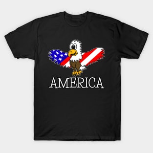 Eagle US Flag America Independence Day 4th July T-Shirt